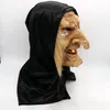 Formato libero Giocattolo Maschera di Halloween Naso lungo Horror Latex Witch Mask Festival Costume Party Tricky Cosplay Prop Shippin gratuito T200622