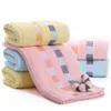 2 pcs manta rosto toalha facecloth grade 100% algodão impressão toalhas rosa creme azul mão toalha check 32 * 72cm