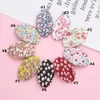 Floral Prints Spinki Do Włosów Dla Dzieci Kobiety Dzieci Dziewczyny Snap Hairclips Pinów Szpilki BB Barrettes Baby Girl Headwear