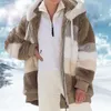 plus size Faux Fur jacket men's plush coat sale color matching hooded fleece coat coats male