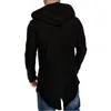 Mäns Tröjor Vår Hooded Cloak Long Cardigan Coat Europe And America Windbreaker Stickad Sweater Stor storlek 3XL