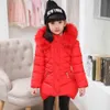 Dziewczyny Płaszcz Fur Coats Coats Outerwear Solid Color Children Kurtka Zimowa odzież dziecięca 6 8 10 12 14 210916