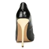 Elbise Ayakkabı BBZAI Desen Üstün Kalite Avrupa ve Amerika Kadın 14 cm Metal Süper Yüksek Topuklu Ekstra Büyük Kod 40-48 49