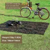 3 in 1 wandelen Poncho Rain Jas Rugzak Waterdichte Tarp met Hood Hunting Outdoor Camping Tent Mat Awning Shelter 220217