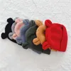 Bonnet d'hiver pour ours mignon, Bonnet tricoté avec oreilles pour garçons, chapeau doux et chaud pour enfants, accessoires pour bébés, nouveau