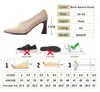 2021 Spring Fashion Shoes Women High Heels Flock Designer Square Toe Apricot Pumps Lady Party Office Career Shoes Storlek 34-43