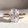 moissanite ovale solitaire