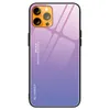 Мобильные телефона для iPhone 15 Pro Max 14 плюс 13 Mini 12 11 Rainbow Laser Aurora Gradient Gradient Hardered Glass TPU Силиконовый резиновый резиновый крах