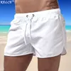 2021 nouveaux hommes été maillots de bain couleur unie plage conseil-shorts maillots de bain course sport décontracté respirant Homme pantalons courts