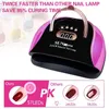 256W High Power Gel UV Led Nail Lamp Polish Cabin With 57 LED Dryer Equipment Professional Drying For Manicure 220314