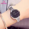 Kezzi Edelstahl Frauen Uhren einfache wasserdichte Quarz -Armbanduhr Damen Kleid Uhr Horloge9623469