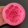 50ピース3 d大きな花バラ石鹸金型チョコレートケーキ飾る道具DIYベーキングフォンダンシリコーン型