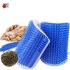 Narożnik Pet Brush Grywanie Graj Kot Zabawki Plastikowe Zdrap Bristles Arch Massager Grooming Cats Scratcher Masaż kąpielowy Niebieski Grey Dog Dogs Rec