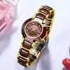 LIGE Fashion Women Watches Gold Ladies Bracelet Couple Watch Reloj Mujer Creative Waterproof Quartz Watches For Women 210527