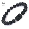 Charm Bracelets Beaded Twelve Constell Bracelet Black stone strands sign Horoscope Beads Stretch Bracelets for women men Fashion jewelry will and sandy