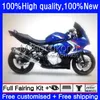 Carenados azules de Moto Factory para SUZUKI KATANA GSXF 650 GSXF-650 GSX 650F 08-14 29No.28 GSX650F 08 09 10 11 12 13 14 GSX-650F GSXF650 2008 2009 2010 2011 2012 2013 2014 cuerpos