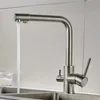 FLG waterfilter keukenkraan geborstelde nikkel kraan 360 rotatie met waterzuivering kenmerkt kranen voor het drinken van keukenmixer T200805