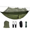 Tragbare Outdoor-Camping-Zelt-Hängematte mit Moskitonetz, 2-Personen-Baldachin, Fallschirm-Hängebett, Jagd, 210T-Nylon-Schlafschaukel