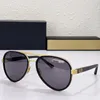 Herren-Sonnenbrille 8053, Gelegenheitsarbeit, Business-Stil, schwarze Sonnenbrille, Herren-Autofahren, Outdoor, UV400, Augenschutz, Designer-Mann-Brille, gelbe Gläser mit Box