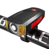 Велосипедный свет передний велосипед свет 3 в 1 велосипедную фару водонепроницаемый фонарик USB аккумуляторные велосипеды велосипедные базовые аксессуары Q1202 112 x2