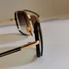 Lunettes de soleil de minuit de piste pour hommes Gold Brown Gradient Men Special Sun Shases Vintage Vintage Eye Wear With Box207c