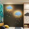 Lampes murales LED chambre lampe de chevet chaud dessin animé allée couloir nuage veilleuses décorations Art chambre décor