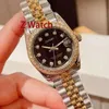 Armbandsur 2021 Ladies Watch Automatisk mekanisk 316L Rostfritt stål Guldfärgsvatten Vattentät