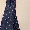 Męskie Designer Opaski 100% jedwab żakardowa marka klasyczna pszczoła druku handmade krawat dla mężczyzn ślub dorywczo i biznesowa moda krawat z pudełkiem