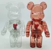 NEWEST 400% 28CM Bearbrick The ABS design of hearts Fashion bear figures Toy For Collectors Bearbrick Art Work model decoration toys