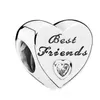 NEW 925 Sterling Silver Fit Pandora Charms Bracelets Love Heart Daughter Friend Mouse Lock Crown Bow Charm for European Women Wedd1579142