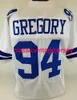 Mężczyźni Kobiety Młodzież Randy Gregory Custom szyte białą koszulkę piłkarską xs-5xl 6xl