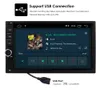 Universal 2 Din bil Audio Multimedia Player Autoradio 2din Stereo 7 "Pekskärm Video MP5 WiFi Auto Radio Backup Kamera OBD SWC BT