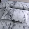 Marbling Bedding Sets Fashion Modern Three-piece Quilt Cover Pillow Case Twin Full Queen King Size Brand Chic Bed Comforters Supplies In Stock