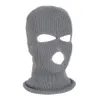 Зима теплая вязаная шляпа трех отверстий капюшон грабитель бандит анти террористическая маска езда шлем 1o7V714