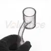 Hookahs Fully weld sandblasted quartz banger OD 25mm 14mm male 90 luxury Smoking Accessories for dab rig water pipe bong