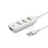 Mini USB High Speed ​​4-poort 4 poort USB HUB Netwerk Delen Schakelaar voor Laptop PC Notebook Computer Zwart / Wit