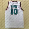 Tyrone Muggsy Bogues Jersey Mor Beyaz Yeşil Larry Johnson Alonzo Yas Retro Erkek Gömlek Shareef Abdur Rahim Mike Bibby Reeves