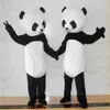 職業楽しい中国のパンダ動物マスコット衣装ハロウィーンクリスマスファンシーパーティードレスフェスティバル服カーニバルユニセックス大人服
