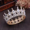 Headpieces Pageant Full Circle Tiara Clear Rhinestones King / Queen Wedding Bridal Crown Costume Party gift