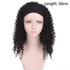 Syntetiska peruker Houyan Silk Scarf Long Straight Hair Wig Band African Kinky Black Women Pannband Ladies5678475