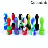 Wholesale Hookahs Silicone Nectar Kit Pipe With 10mm GR2 Titanium Nail Tip Concentrate Wax Cap Dab Rigs Straw Glass Oil Burner