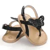 Sandaler sandalen barn spädbarn baby flickor skor fjäril kausal sommar född platta mjuka ssandaler för andalias niñas
