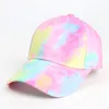 Uomini unisex Donne Legate Sun Cappuochi regolabili Cap da baseball Cappellino Hip Lady Tie Dye Colorful Graffiti Cap Summer Sun Scap7009089