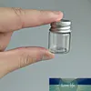 1pc 5ml glasflaskor med aluminiumlock tomma små önskade flaskflaskor burkar