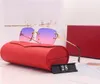 Mode Sport Sonnenbrille für Männer 2020 Unisex Büffelhorn Brille Männer Frauen randlose Sonnenbrille Silber Gold Metallrahmen Brillen Lünetten