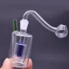 Bärbara Shisha Hookahs Dab Oil Rig Bong Percolater Bubbler Vattenrör med glasskål och silikonslang