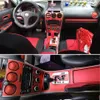 Autocollants de moulage de changement de couleur de Console centrale intérieure de voiture en Fiber de carbone 5D de style de voiture pour Mazda 6 2003-2015