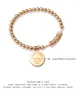 bracelet boule en acier inoxydable hypoallergénique personnalisé 18K or rond cercle perles de charme bracelet pour couple lien bracelet chaîne