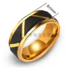 Koreaanse wolfraam gouden ring voor heren012345678910116938118
