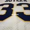 Vintage 21ss # 33 Jimmy Butler Marquette College Jersey, azul, branco ou personalizar qualquer camisa costurada número 21ss